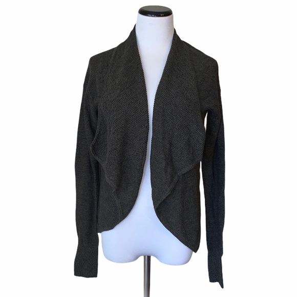 Express Sweaters - Express olive ribbed open front cardigan sweater